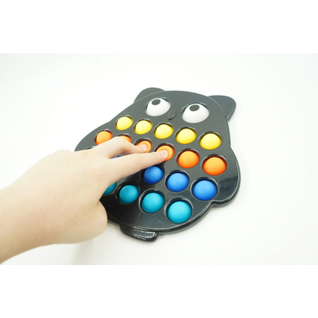 Jucarie senzoriala antistres, Simple Dimple, Bufnita, Multicolor, V2 [3]