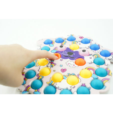 Jucarie senzoriala antistres, Simple Dimple, Oaie, Multicolor, V4 [3]