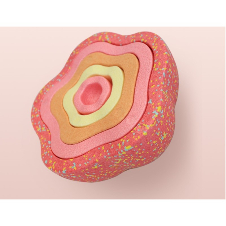 Jucarie Senzoriala de Echilibru, , Tip Stepping Stones, 5 Piese, din Spuma, pentru Miscare, Sarituri, Prindere, Diametru 28 cm, Model 1, Multicolor [1]