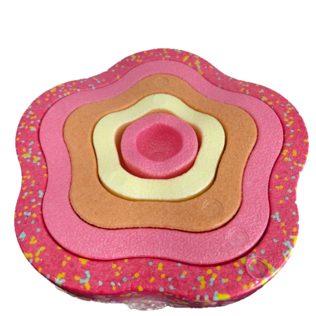 Jucarie Senzoriala de Echilibru, , Tip Stepping Stones, 5 Piese, din Spuma, pentru Miscare, Sarituri, Prindere, Diametru 28 cm, Model 1, Multicolor [7]