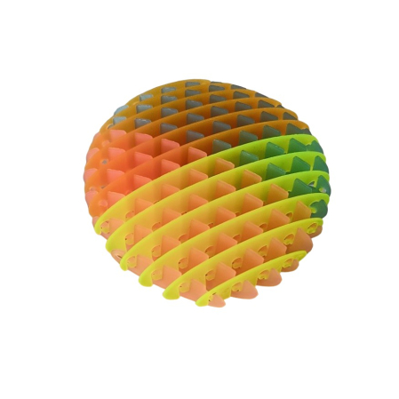 Jucarie Worm Fidget de Decompresie, , Anti Stres, Dimensiune Compacta 10 cm, Dimensiune Extinsa 24.5 cm, Multicolor [4]