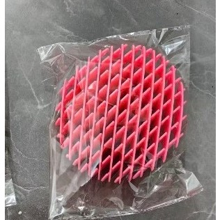 Jucarie Worm Fidget de Decompresie, , Anti Stres, Dimensiune Compacta 10 cm, Dimensiune Extinsa 24.5 cm, Roz [3]