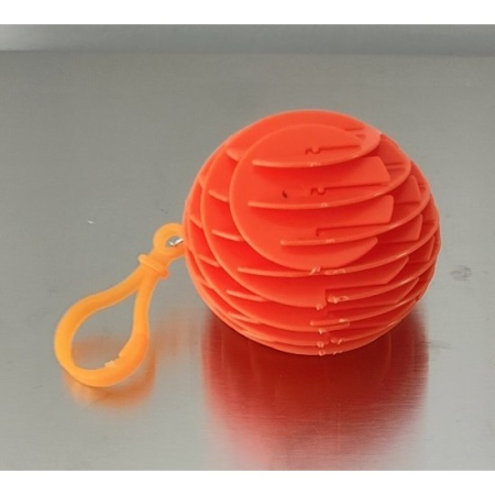 Jucarie Worm Fidget de Decompresie, , Anti Stres, Dimensiune Compacta 6 cm, Dimensiune Extinsa 15.5 cm, Portocaliu [5]