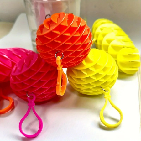 Jucarie Worm Fidget de Decompresie, , Anti Stres, Dimensiune Compacta 6 cm, Dimensiune Extinsa 15.5 cm, Portocaliu [6]