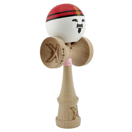 Kendama X Originala, Profesionala, , Big Cups V2, Model Rege Super Sticky Legendary Cupe Mari, Rulment Metalic cu Ata 55 cm, Maner Maro [8]