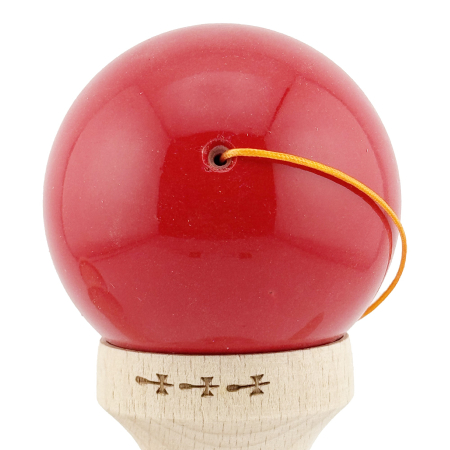 Kendama X Originala, Profesionala, , Big Cups V2, Super Sticky cu Cupe Mari, din lemn 18 cm, Rulment Metalic cu Ata 55 cm, Gradient Rosu/Alb [8]