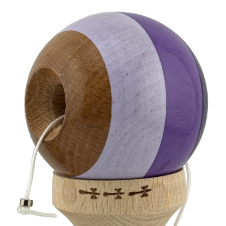 Kendama X Originala, Profesionala, , Big Cups V2, Super Sticky Legendary Cupe Mari, Rulment Metalic cu Ata 55 cm, Purpuriu/Mov/Lila [4]
