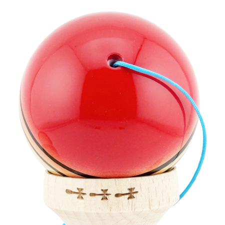 Kendama X Originala, Profesionala, , Big Cups V2, Super Sticky Legendary Cupe Mari, Rulment Metalic cu Ata 55 cm, Rosu/Galben/Verde [7]