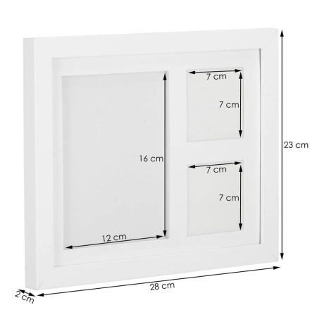 Kit amprenta mulaj manuta sau piciorus bebe si rama foto, 23x28cm, cu cutie de cadou, cadrul alb [15]