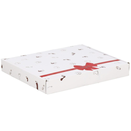 Kit amprenta mulaj manuta sau piciorus bebe si rama foto, 23x28cm, cu cutie de cadou, cadrul alb [14]