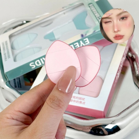 Kit de Aplicare Tus, , pentru Incepatori, Accesoriu Machiaj, 4 Produse, Tus Impermeabil, Negru, Cutie Roz [2]