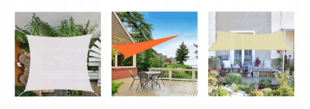 Kit de fixare pentru prelate de soare sau hamace, otel, 9 elemente [1]