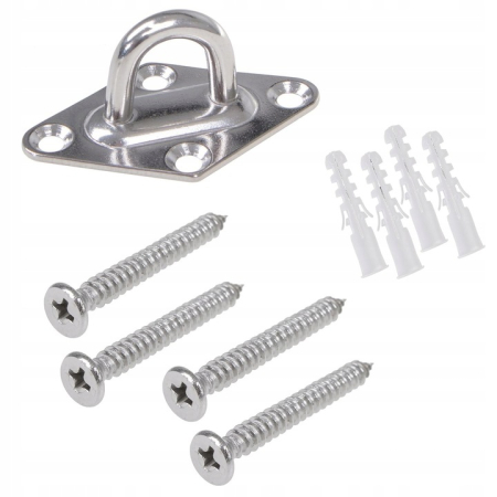 HAMACE SI LEAGANE - Kit de fixare pentru prelate de soare sau hamace, otel, 9 elemente