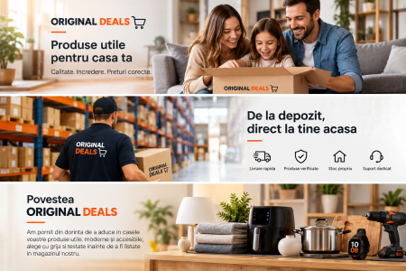 Echipa și valorile magazinului ORIGINAL DEALS