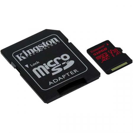Card de Memorie Micro SD 512 GB, Compatibil Telefon, Tableta, Camera Foto si Video, Console Jocuri, Model Premium, Kingston [3]