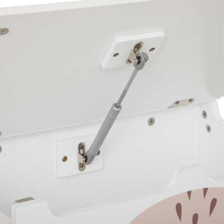 Lada depozitare Atmosphera for kids Renard, 53x33x55 cm, MDF cu picioare lemn, alb [3]