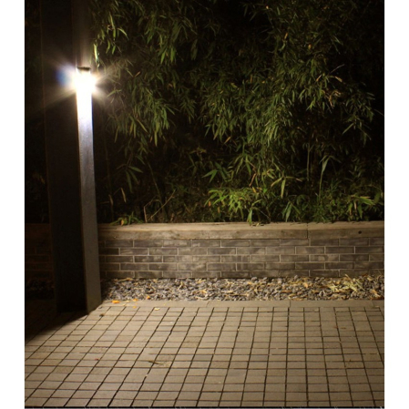 Lampa cu incarcare solara pentru exterior, 100 LED cu distanta de inductie, montaj pe perete, fara cabluri, cu 4 fete,  [3]