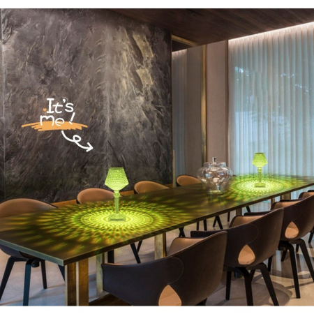 Lampa de birou pe LED RGB 16, , dimmer tactil, 3 nivele de intensitate, incarcare USB, 3W, Cristal Acrilic, cu telecomanda, forma pahar, transparent [7]