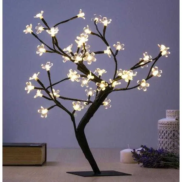Copac Decorativ cu 48 Becuri LED pentru Lumina Ambientala, 45cm, USB [3]