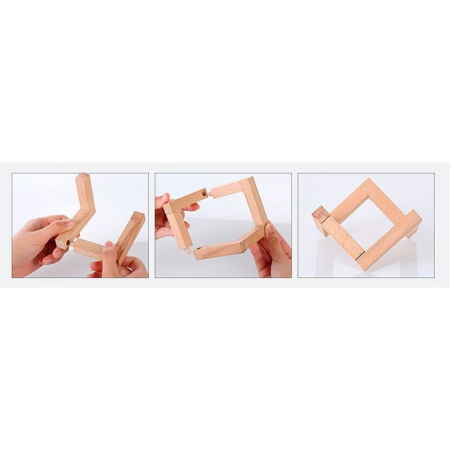 Lampa de veghe in forma de luna cu stele 3D Moon Light, alimentare baterii, stand din lemn inclus, 10 cm,  [2]