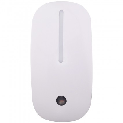 Lampa de Veghe cu Senzor de Lumina, tip Mouse pentru Priza, Lumina Alba, Consum Redus 1W, Universal, Alb [5]