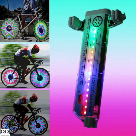 Lampa LED cu Lumina RGB Dinamica pentru Bicicleta Lumini LED Bicicleta Spite Roata Lumini cu Imagini LED Spite Bicicleta Roata Cu lumini Led Bicicleta Lampa LED Roata Spite  Banda LED Bicicleta [16]