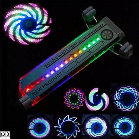 Lampa LED cu Lumina RGB Dinamica pentru Bicicleta Lumini LED Bicicleta Spite Roata Lumini cu Imagini LED Spite Bicicleta Roata Cu lumini Led Bicicleta Lampa LED Roata Spite  Banda LED Bicicleta [8]