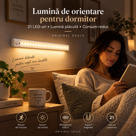 Lampa 21 LED-uri cu lumina neutra si flux luminos 114.59 lm