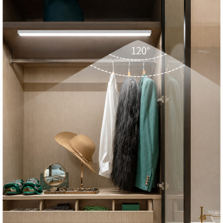 Lampa cu senzor de miscare si lumina pentru hol dressing si bucatarie