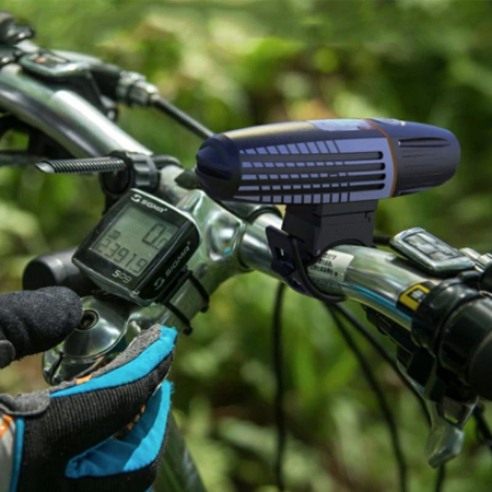 Lampa LED pentru bicicleta, reincarcabila USB, rezistenta la apa, 2200 mAh, autonomie pana la 15 ore [4]