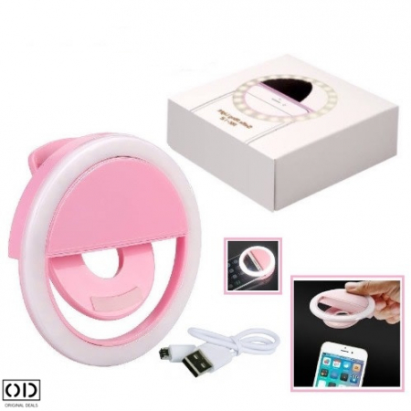 Selfie Ring Lampa cu Lumina LED pentru Foto Video sau LiveI luminare LED Telefon Lumina Selfie Lumina LED pentru Telefon Lumina pentru Vlog Lumina LED pentru Video Vlog Iluminare LED Vlog [2]