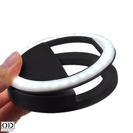 Selfie Ring Lampa cu Lumina LED pentru Foto Video sau LiveI luminare LED Telefon Lumina Selfie Lumina LED pentru Telefon Lumina pentru Vlog Lumina LED pentru Video Vlog Iluminare LED Vlog [2]