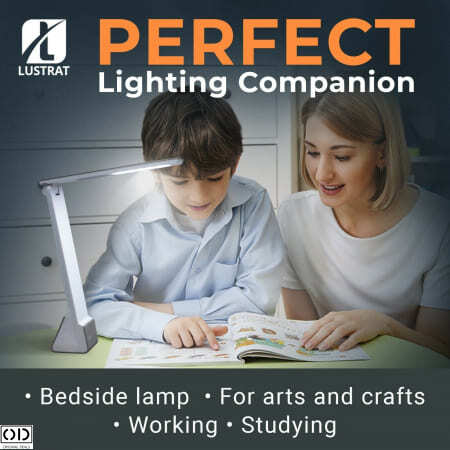Lampa LED Wireless de Birou, cu Acumulator 2000 mAh, cu Touch Control si 3 Tipuri de Lumina [0]