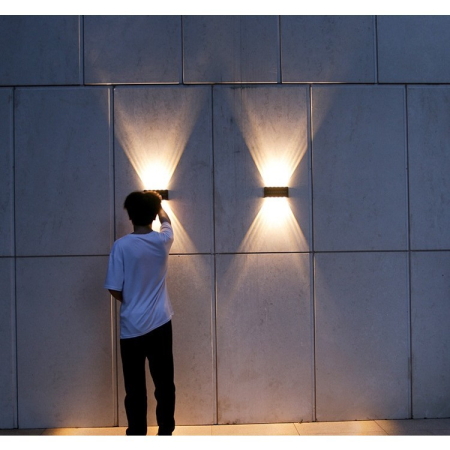 Lampa Solara, , 8+4 LED, Lumina Calda, din ABS+PC, 19 x 9.5 cm, IP65, Negru [1]