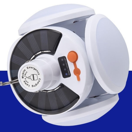 Lampa solara cu 25 LED-uri, pliabila, prindere carlig cu 5 moduri de iluminare,  [1]