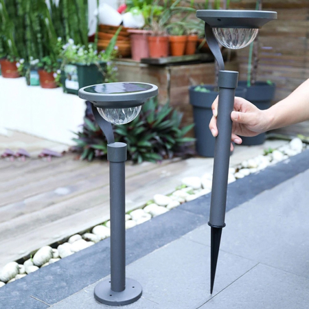 Lampa solara LED cu 2 moduri de fixare, IP65, material ABS, baterie 4.5 V, 200 mah, 450 Lumeni, 42.5 x 15 cm, alb cald, [9]