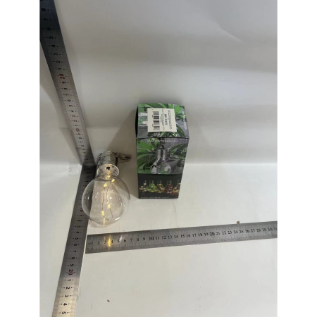 Lampa Solara LED Decorativa sub forma de Bulb, pentru exterior, suspendata, IP65, Ultron Transparent, lumina calda,  [10]