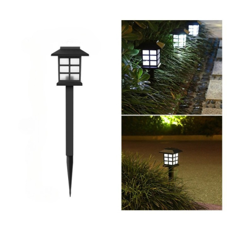 Lampa solara Led pentru gradina, Tip felinar, , Alb rece [1]