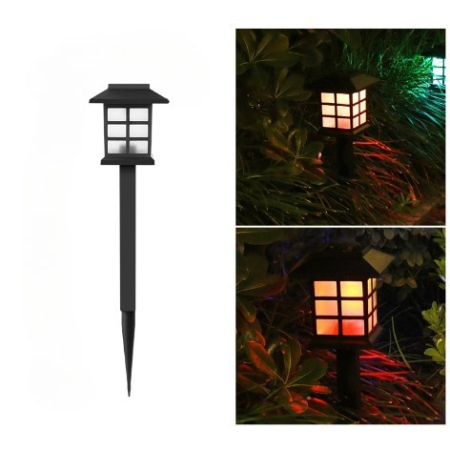 Lampa solara Led pentru gradina, Tip felinar, , Rosu [1]