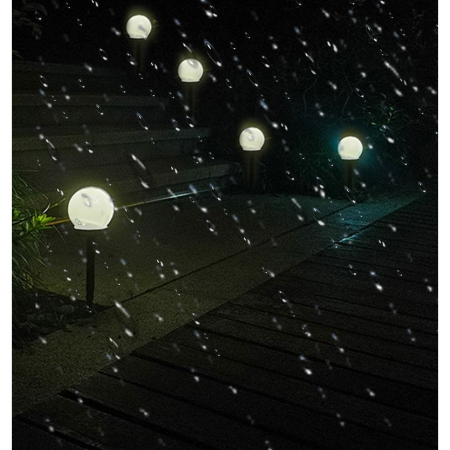 Lampa solara LED, Sferica, Tip Glob , Diametru 10 cm, Alb cald [1]