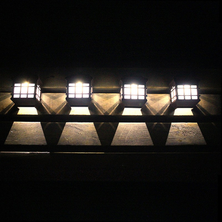 Lampa solara LED tip Felinar pentru perete , 11.5 x 8.3cm, 1.2V, ABS, 400mAh, alb cald [3]