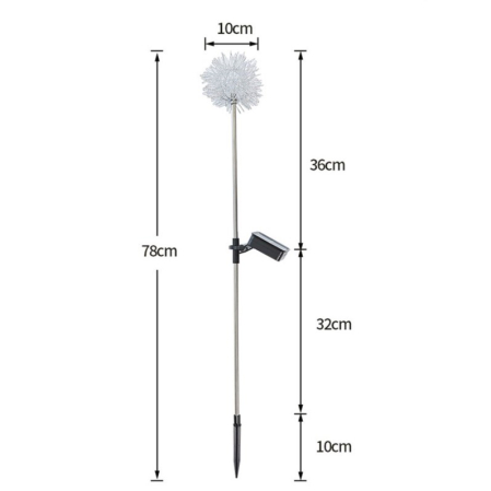 Lampa solara sub forma de Papadie, alb cald,  [7]