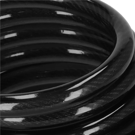 Lant antifurt bicicleta si trotineta, inchidere cheie, lungime 180 cm, Otel, Negru [5]