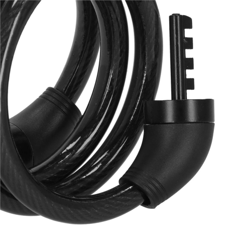 Lant antifurt bicicleta si trotineta, inchidere cifru, lungime 95 cm, Otel, Negru [3]