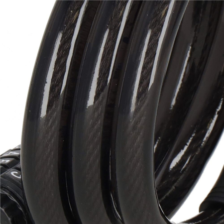 Lant antifurt bicicleta si trotineta, inchidere cifru, lungime 95 cm, Otel, Negru [4]