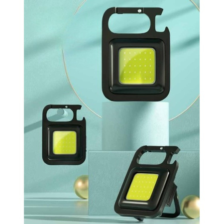 Lanterna de buzunar tip breloc, 30 LED-uri, incarcare prin usb Type C, pentru exterior, camping, alpinism, ciclism,  [2]