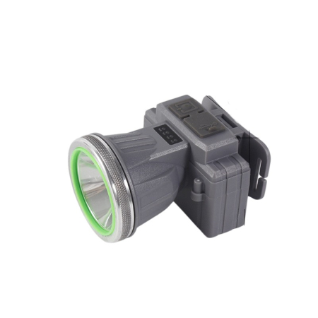 Lanterna LED de Montat pe Cap, , cu Raza Lunga de Zoom, Reincarcabila USB, Far Telescopic, Rezistent la Apa, Reglabil, pentru Pescuit in Aer Liber, Camping, Lumina Puternica, Lanterna, 8.6x7.5x6.5cm, Gri [3]