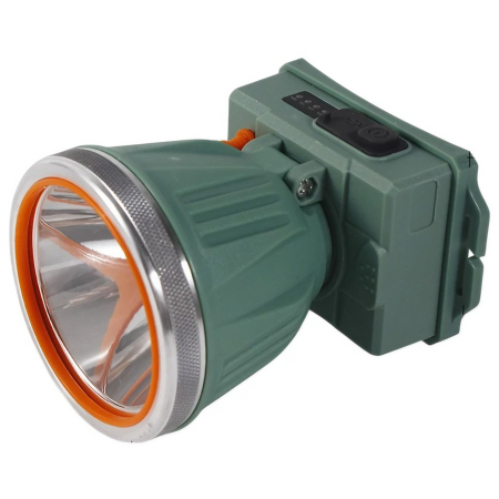 Corturi Evenimente si Articole Camping - Lanterna LED de Montat pe Cap, , cu Raza Lunga de Zoom, Reincarcabila USB, Far Telescopic, Rezistent la Apa, Reglabil, pentru Pescuit in Aer Liber, Camping, Lumina Puternica, Lanterna, 10.5x8x6.5 cm, Verde Inchis