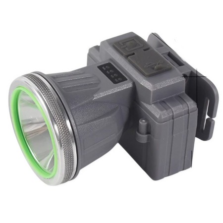 Corturi Evenimente si Articole Camping - Lanterna LED de Montat pe Cap, , cu Raza Lunga de Zoom, Reincarcabila USB, Far Telescopic, Rezistent la Apa, Reglabil, pentru Pescuit in Aer Liber, Camping, Lumina Puternica, Lanterna, 7.5x5.8x5.5 cm, Gri
