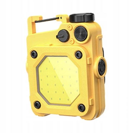 Lanterna Mini de Buzunar Tip Breloc, , Incarcare prin USB Type C, Multifunctionala, pentru Exterior, Camping, Alpinism, Ciclism, Mini Lanterna Elvis, 6.1 x 5 x 2.5 cm, Lumina Puternica, Culoare Galben [5]